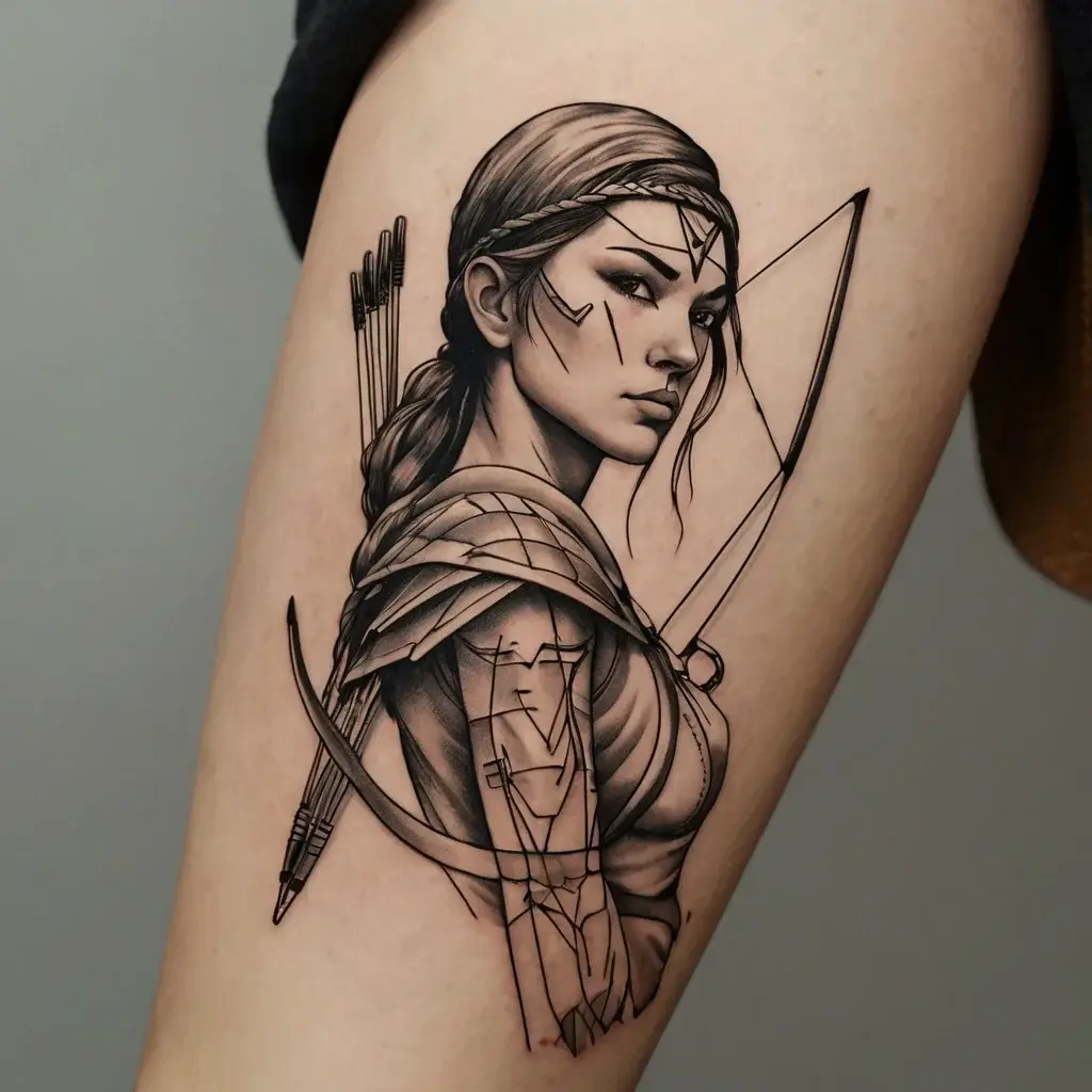 Female Warrior Tattoos (35)