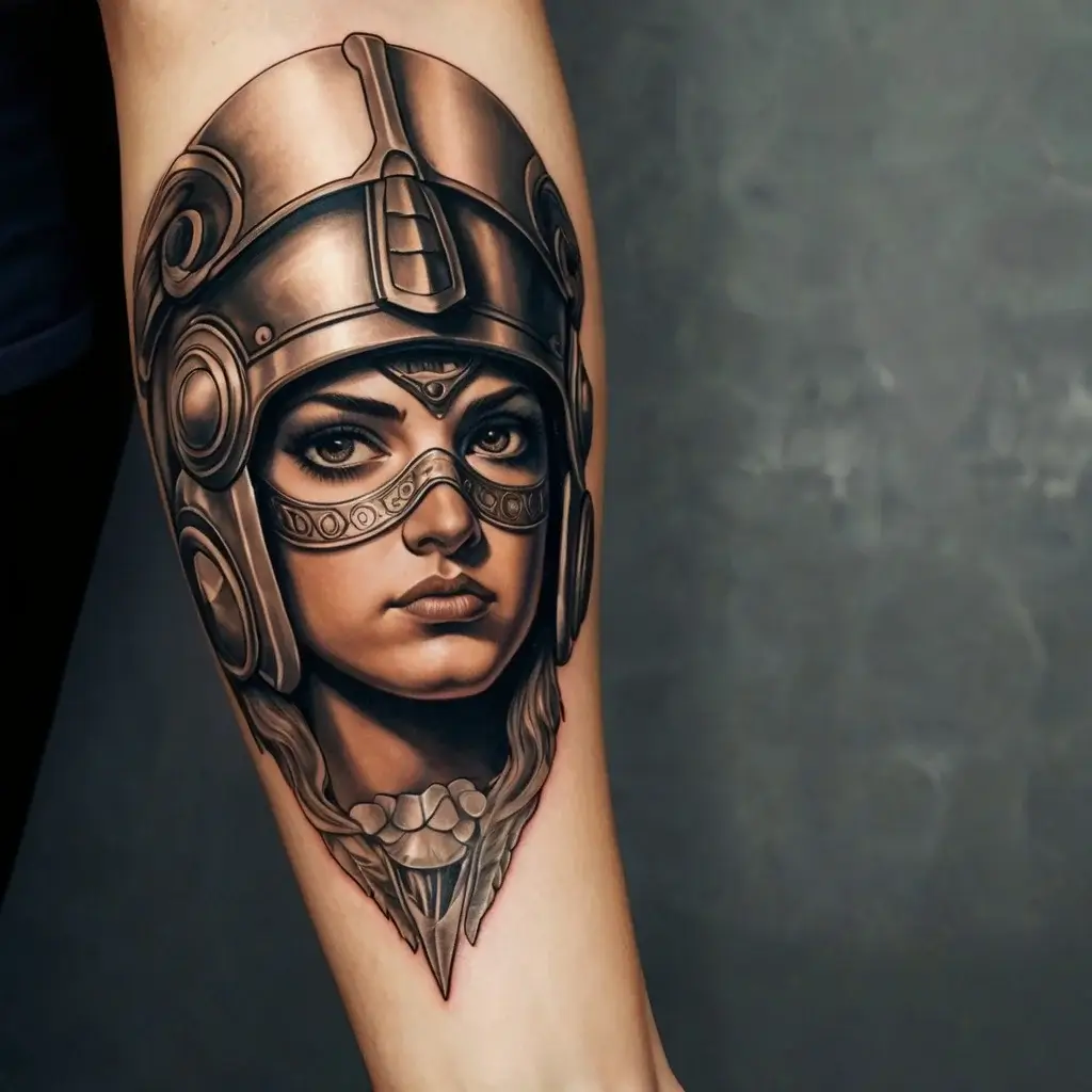 Female Warrior Tattoos (40)