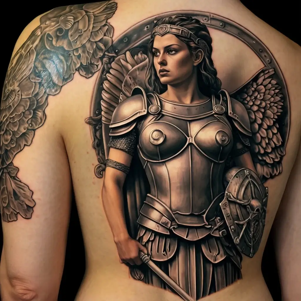 Female Warrior Tattoos (42)