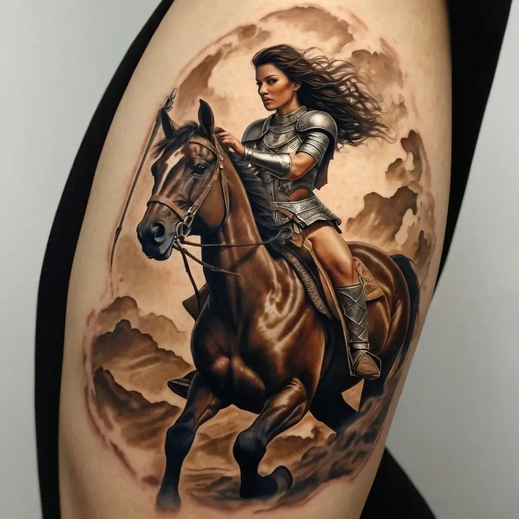 Female Warrior Tattoos (46)