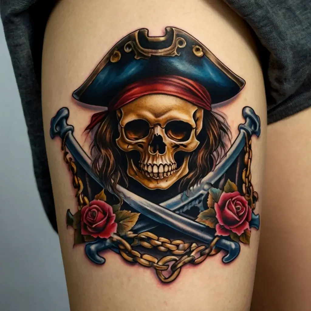 Jolly roger tattoo (30)