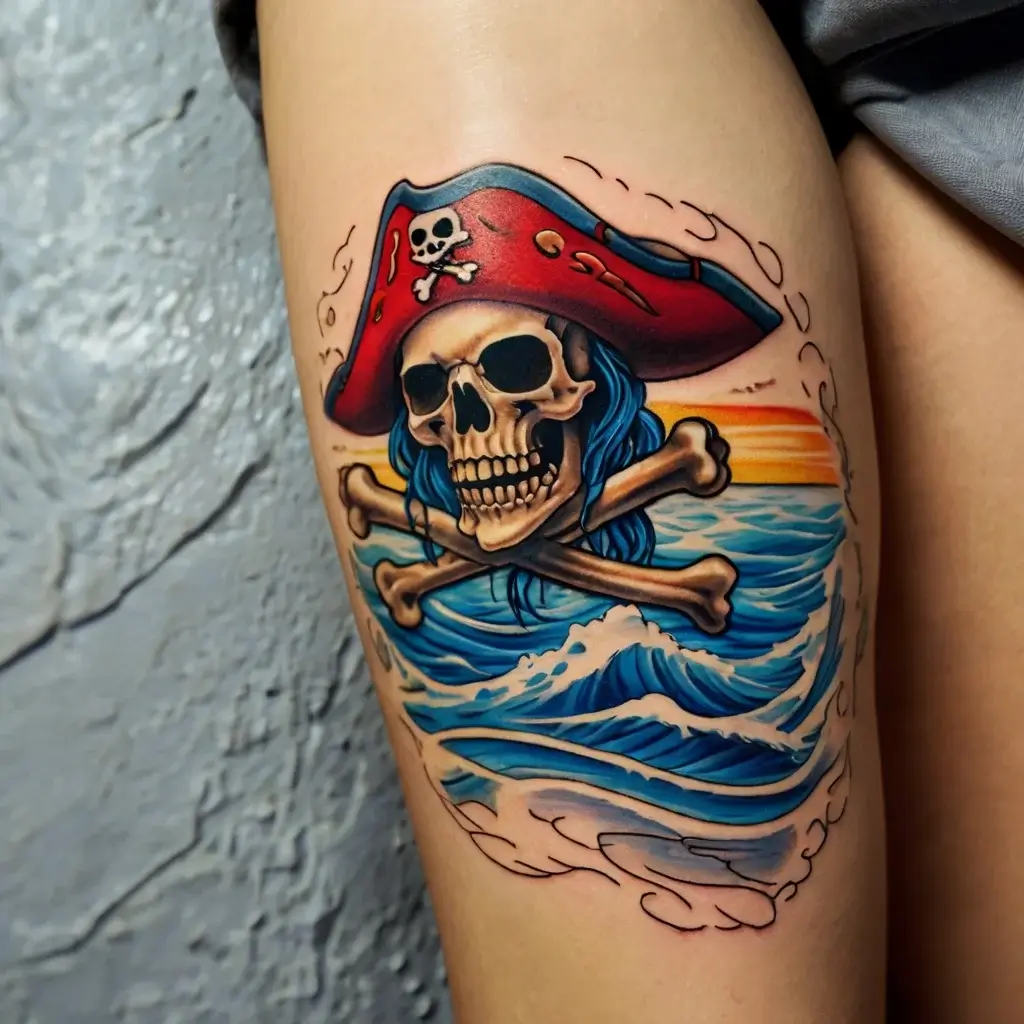 Jolly roger tattoo (38)