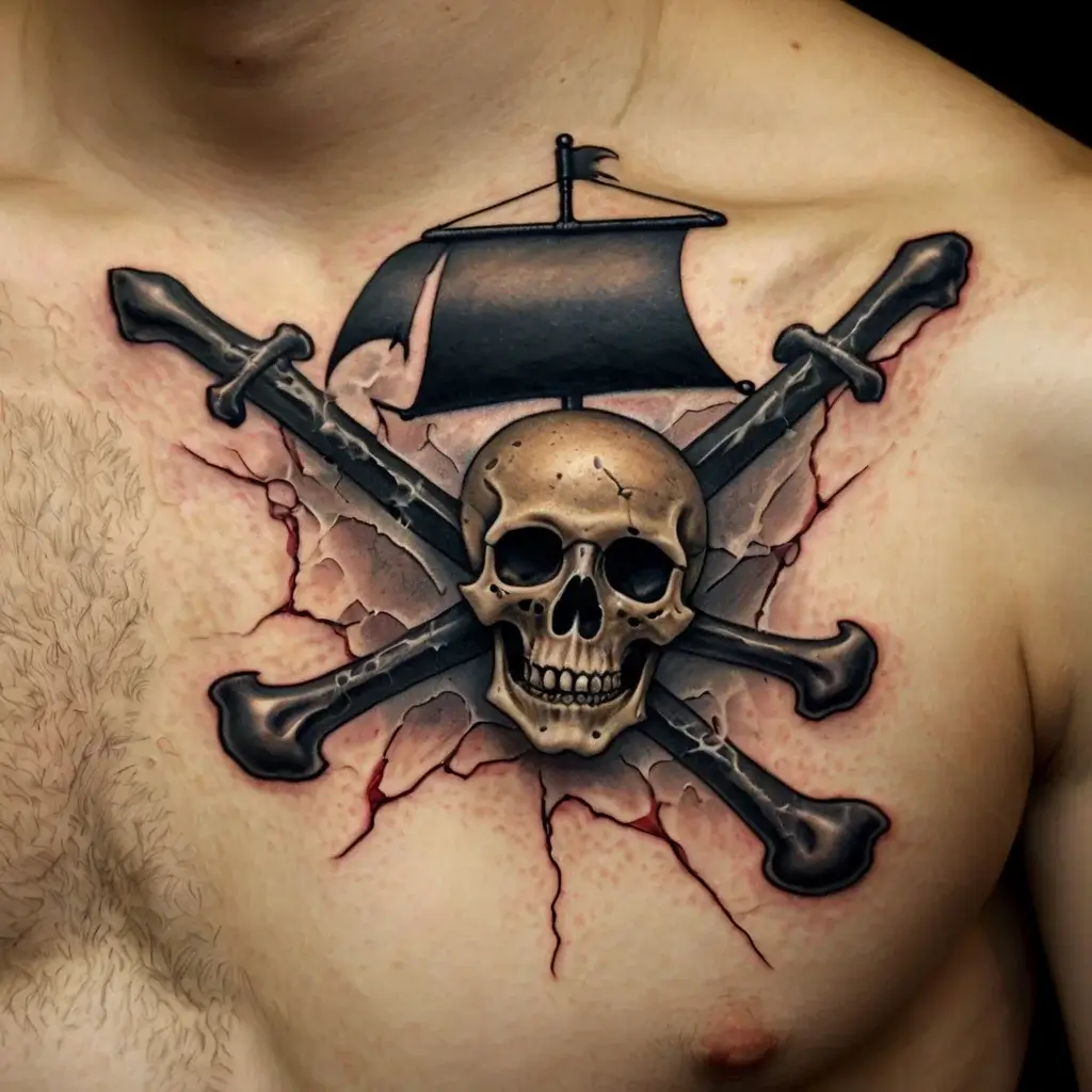 Jolly roger tattoo (61)