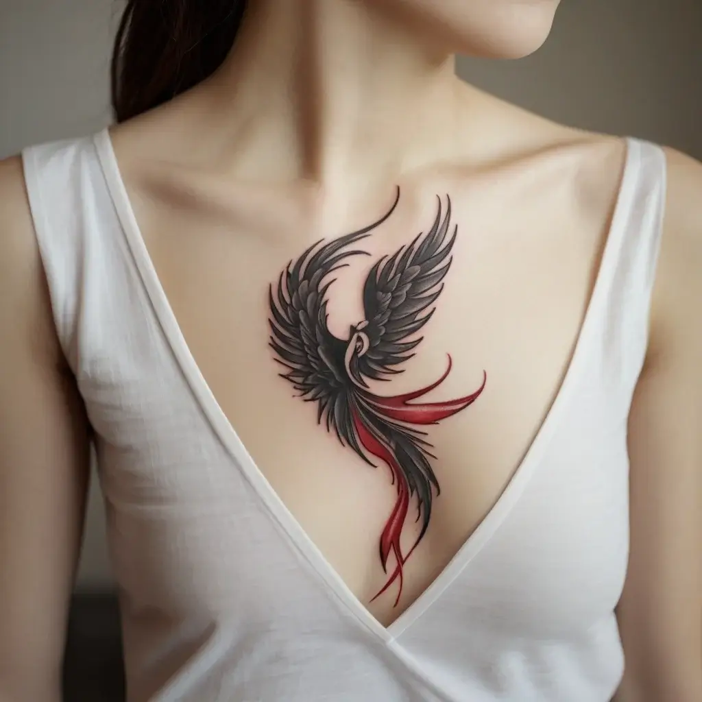 Phoenix bird tattoo (1)