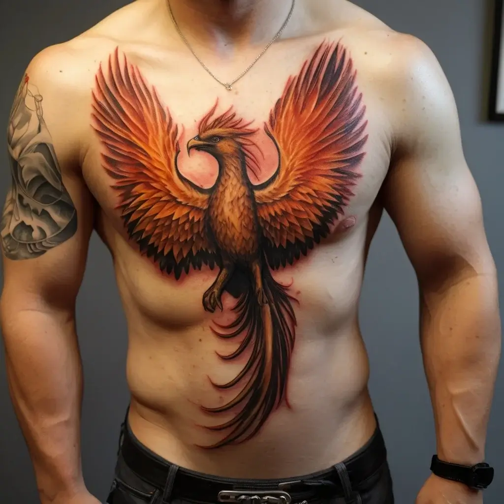 Phoenix bird tattoo (100)