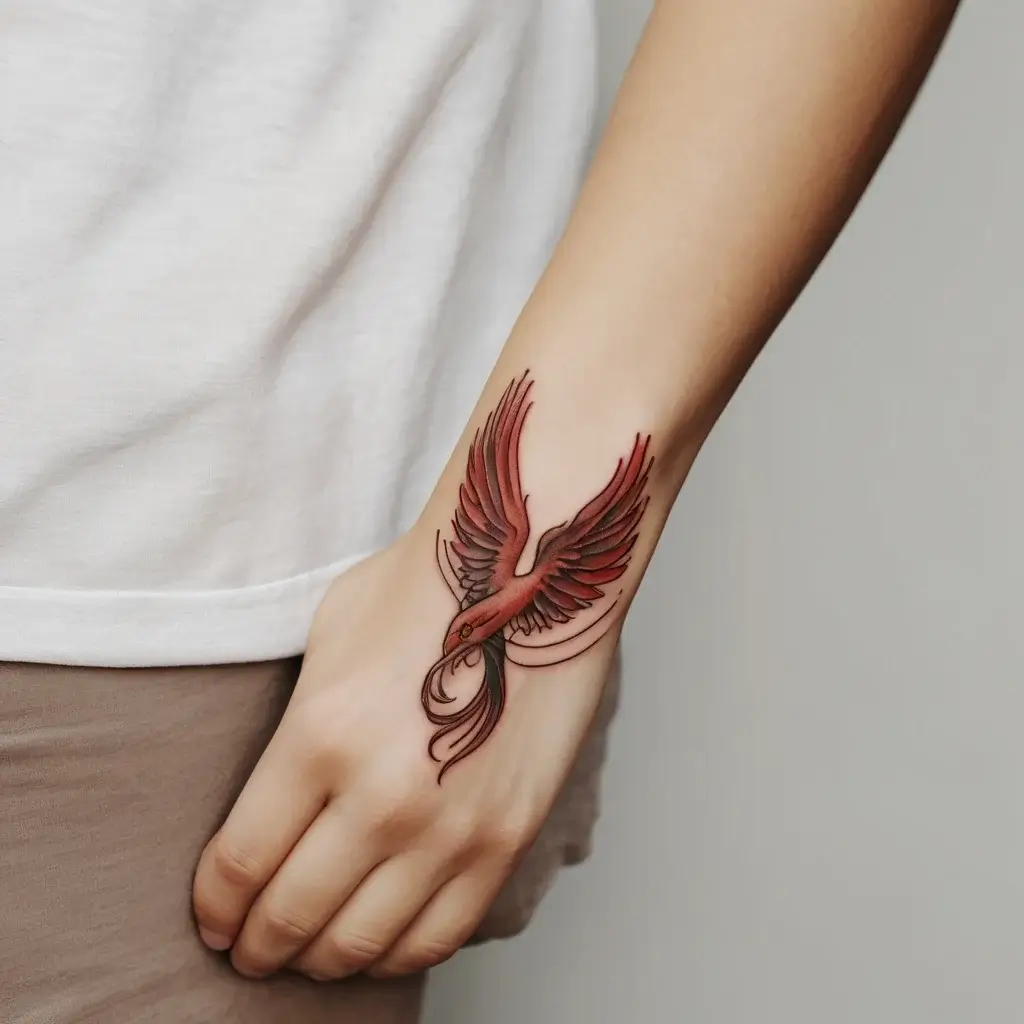 Phoenix bird tattoo (14)