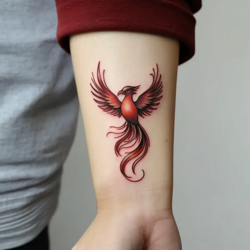 Phoenix bird tattoo (15)