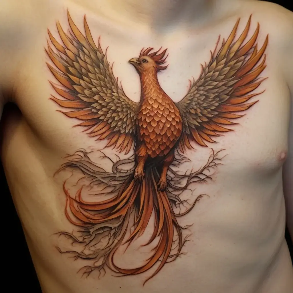 Phoenix bird tattoo (16)