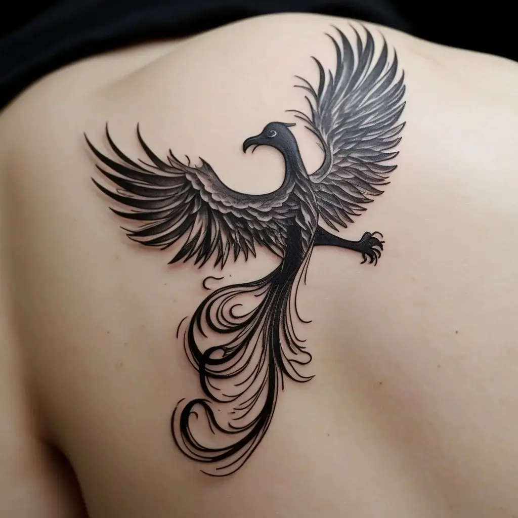 Phoenix bird tattoo (19)