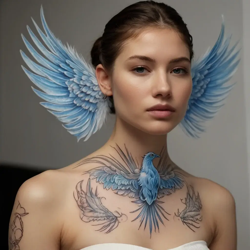 Phoenix bird tattoo (21)