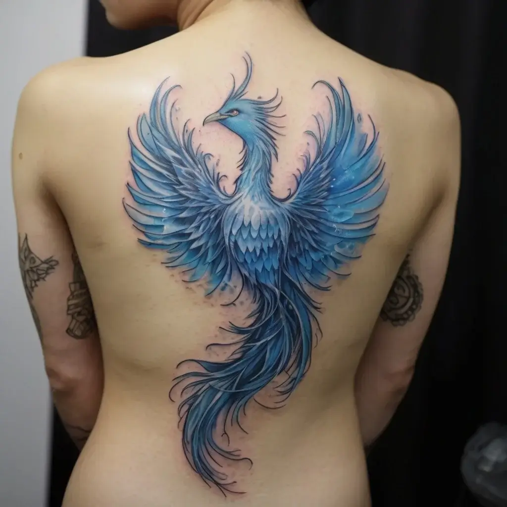 Phoenix bird tattoo (22)