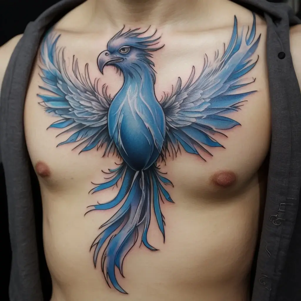 Phoenix bird tattoo (23)