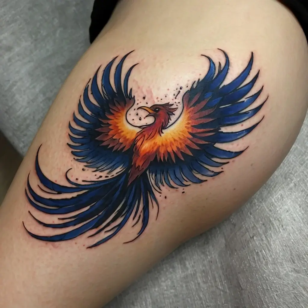 Phoenix bird tattoo (27)