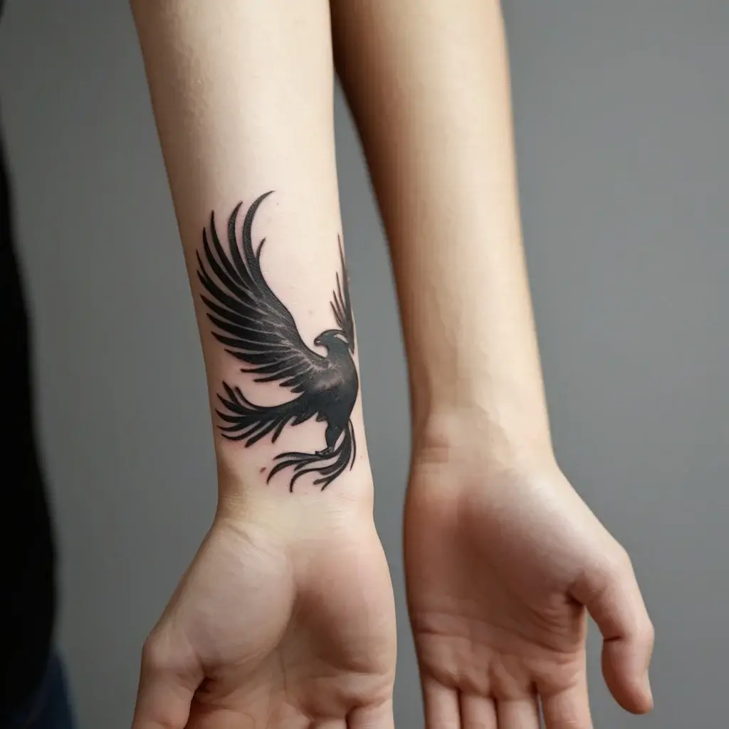 Phoenix bird tattoo (29)