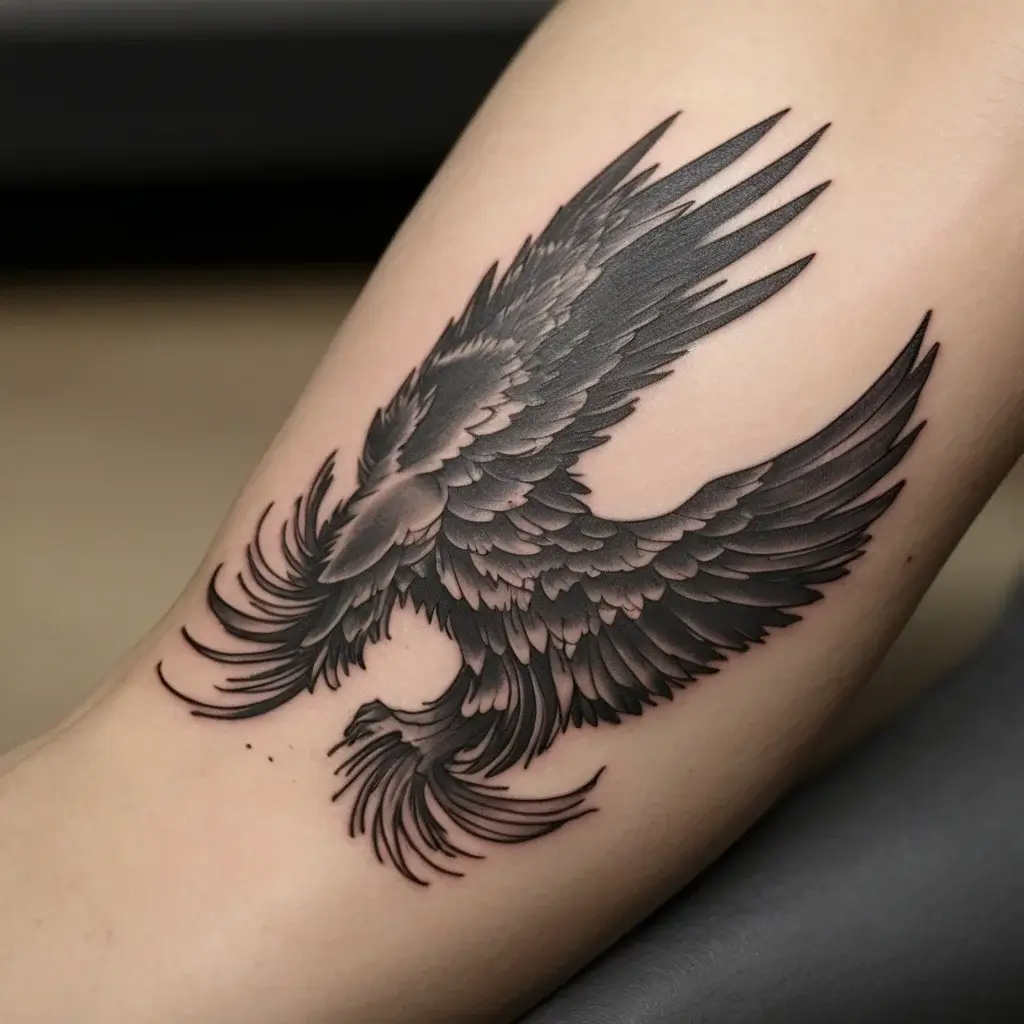 Phoenix bird tattoo (30)