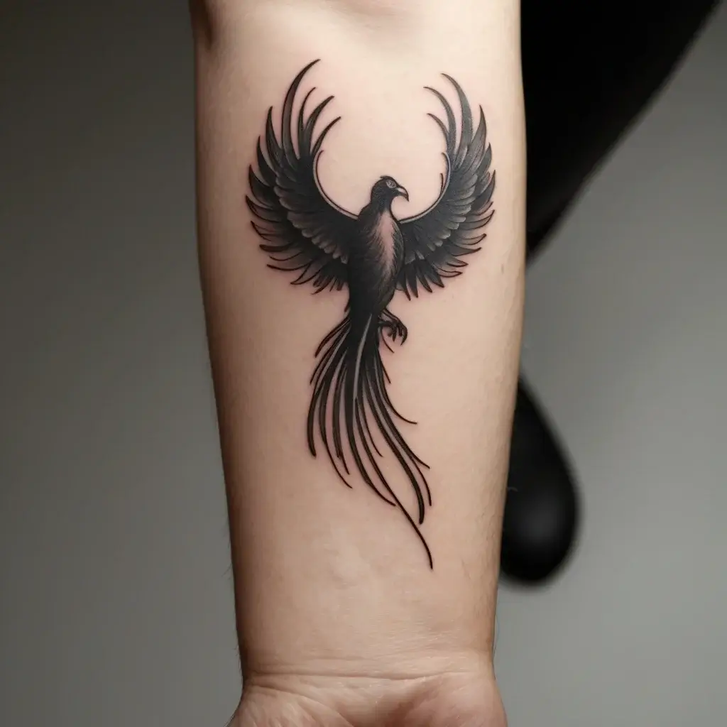 Phoenix bird tattoo (31)