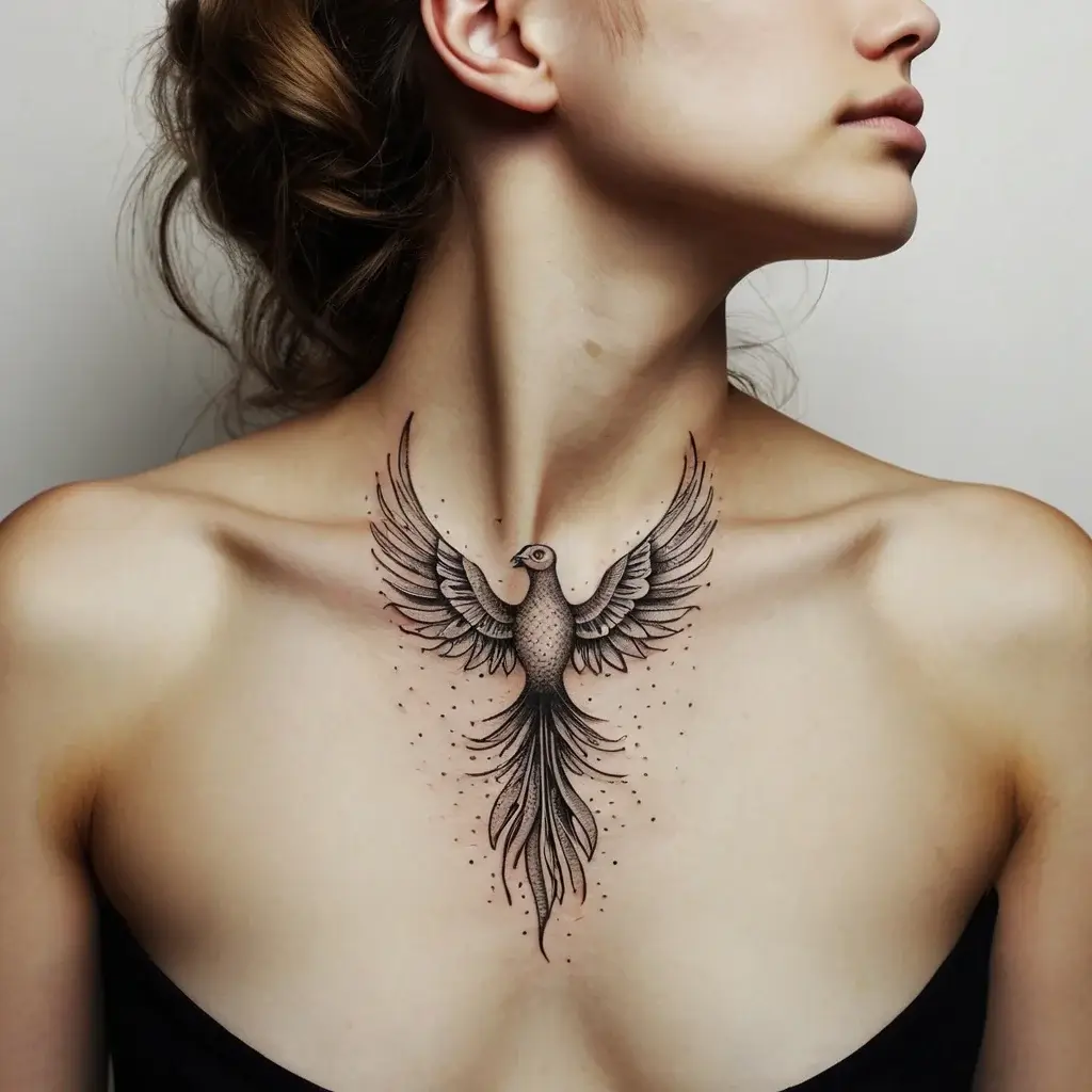 Phoenix bird tattoo (36)