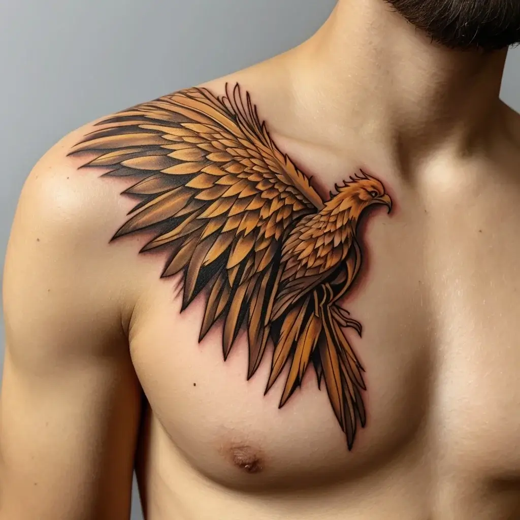 Phoenix bird tattoo (4)