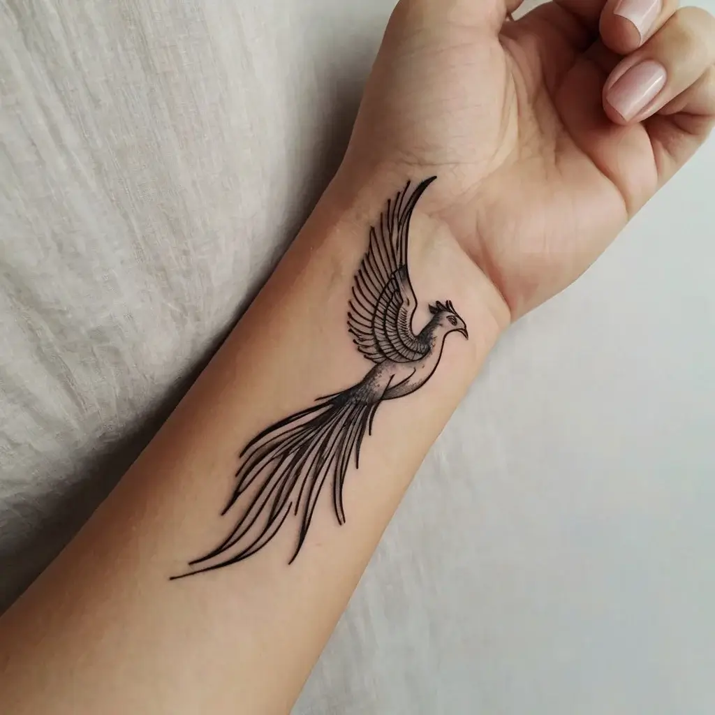 Phoenix bird tattoo (40)