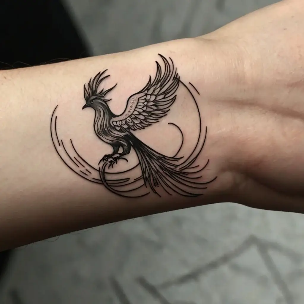 Phoenix bird tattoo (42)