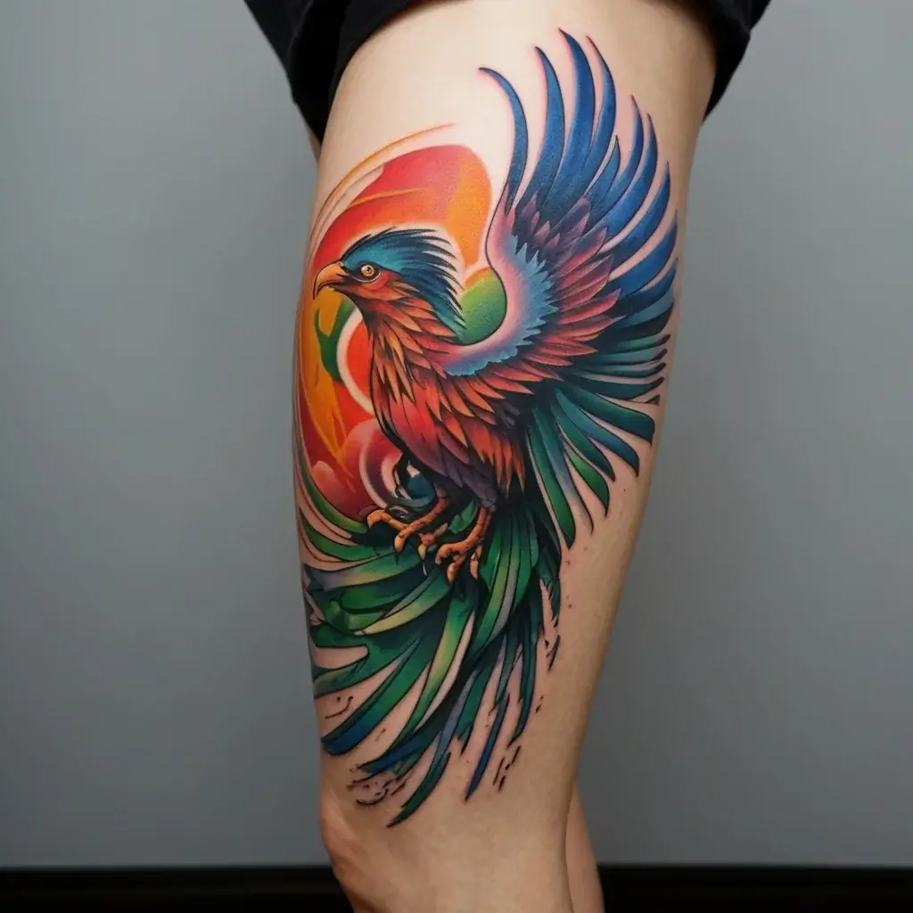 Phoenix bird tattoo (44)