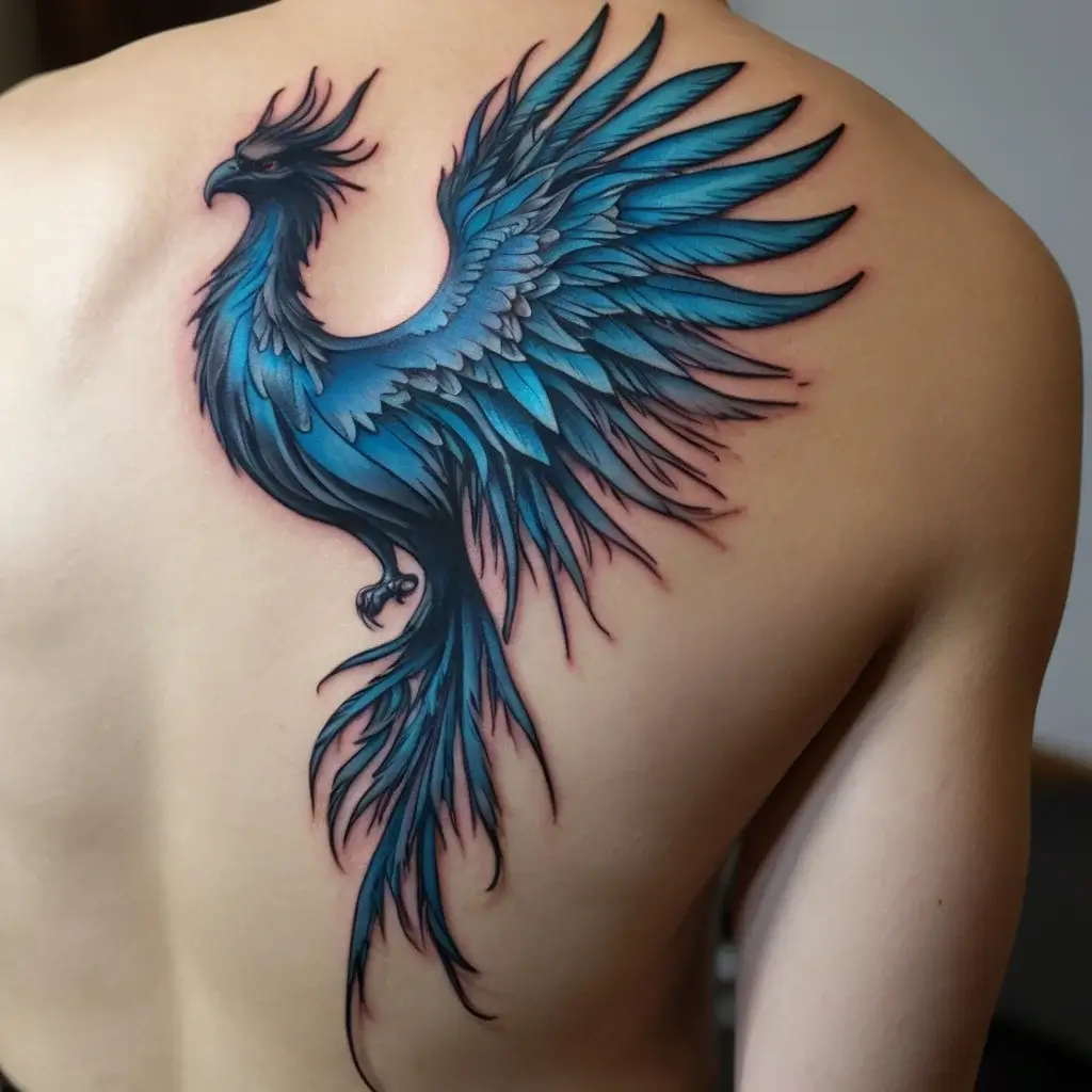 Phoenix bird tattoo (46)