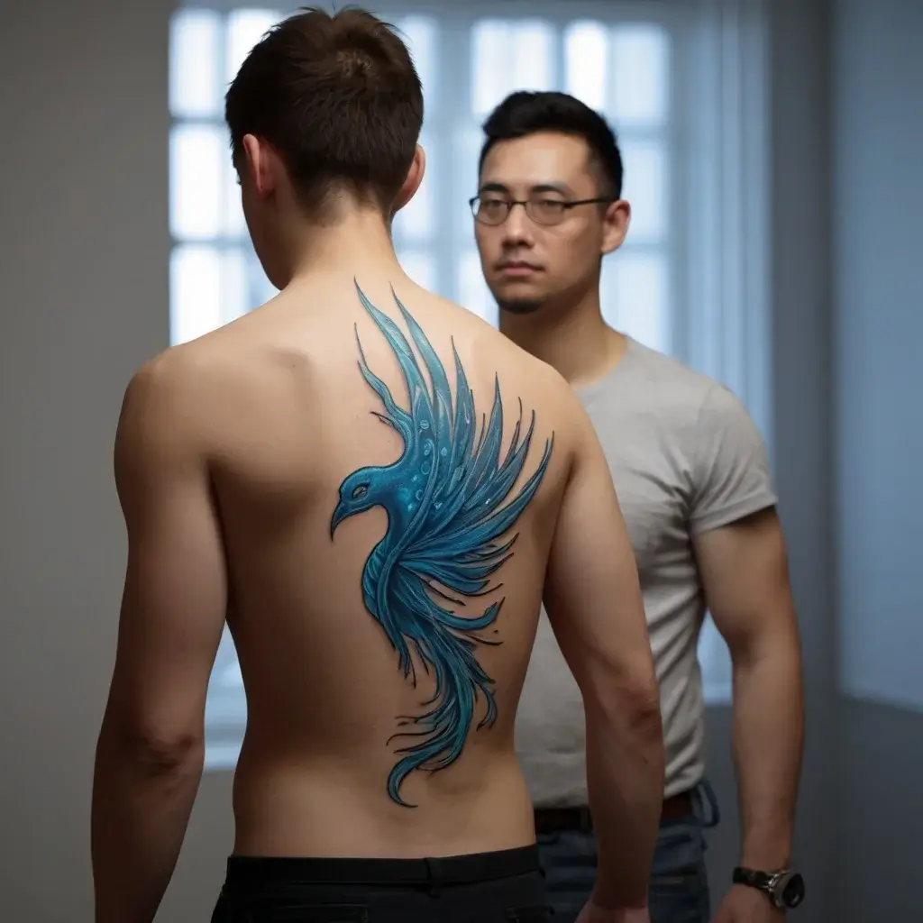 Phoenix bird tattoo (47)