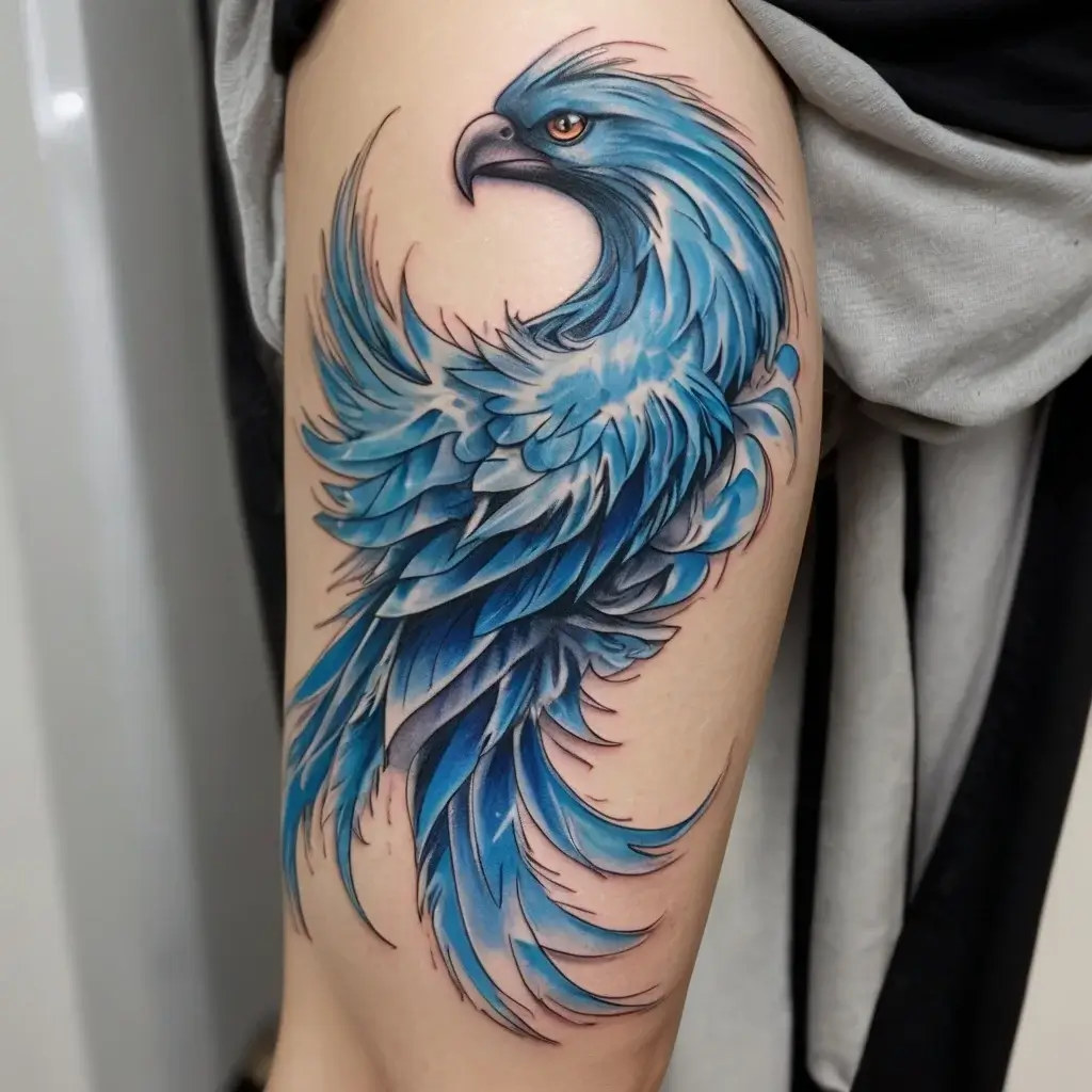 Phoenix bird tattoo (49)