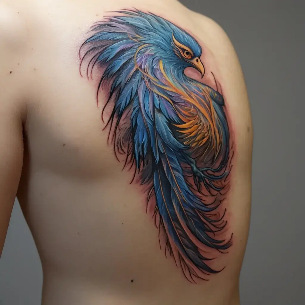 Phoenix bird tattoo (51)