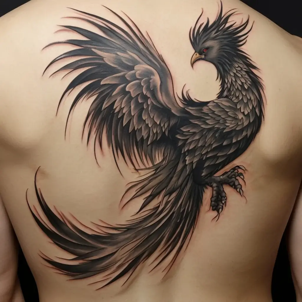 Phoenix bird tattoo (54)