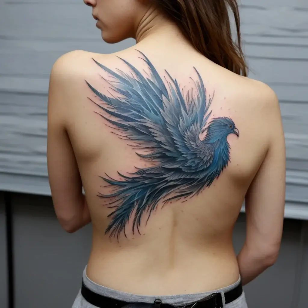 Phoenix bird tattoo (56)