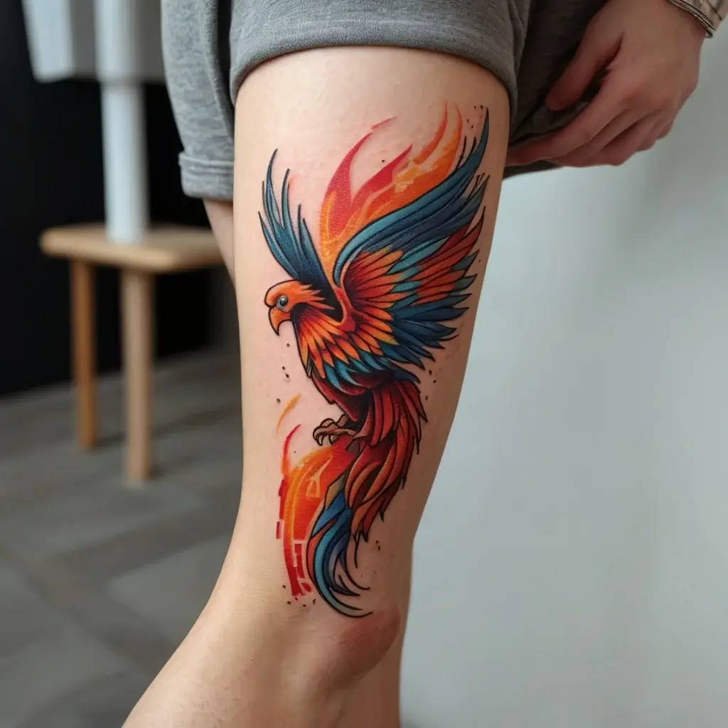 Phoenix bird tattoo (60)