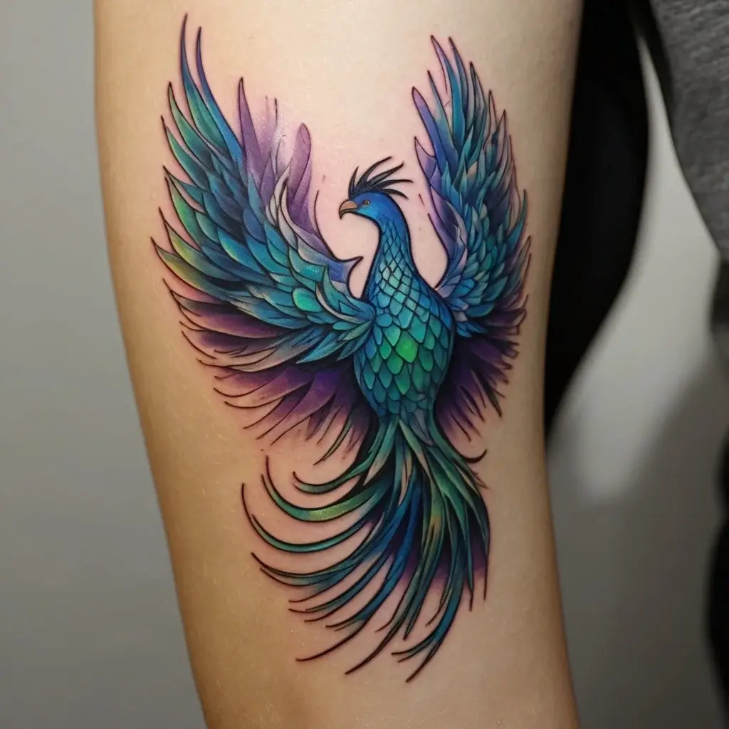 Phoenix bird tattoo (65)