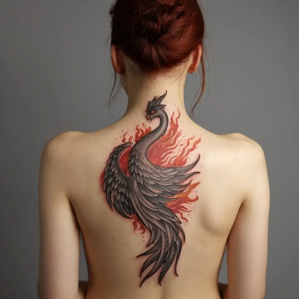 Phoenix bird tattoo (7)