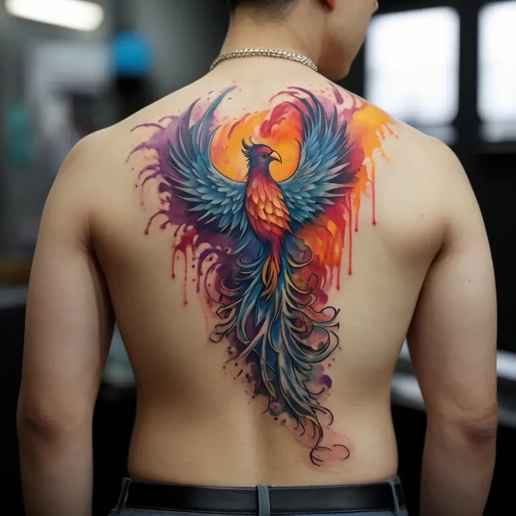 Phoenix bird tattoo (71)