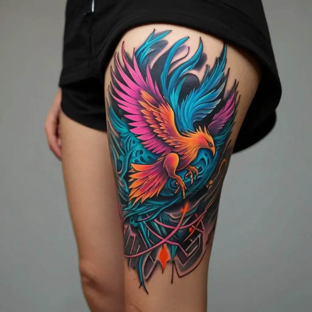 Phoenix bird tattoo (72)