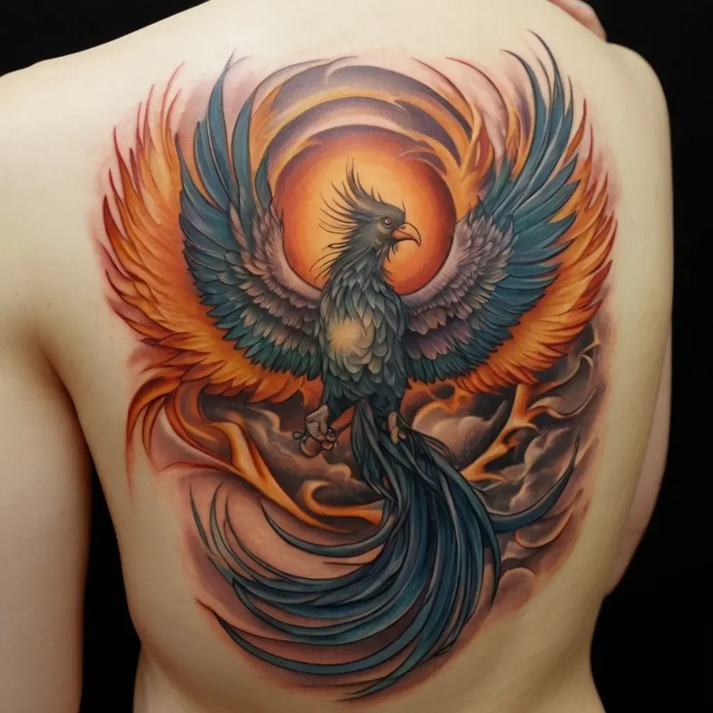 Phoenix bird tattoo (75)