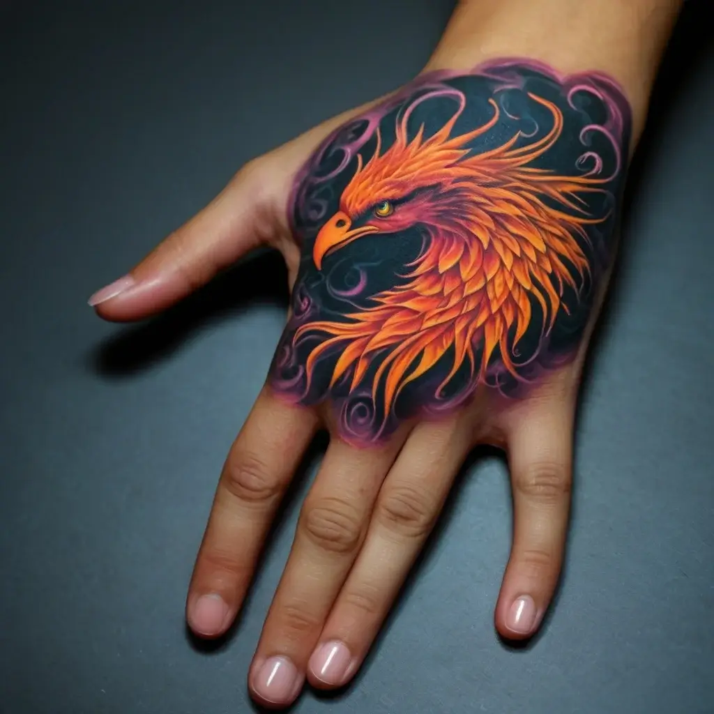 Phoenix bird tattoo (76)