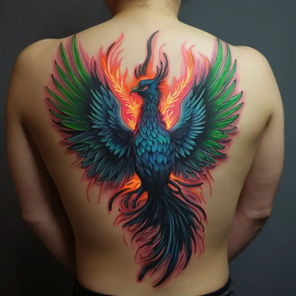 Phoenix bird tattoo (77)