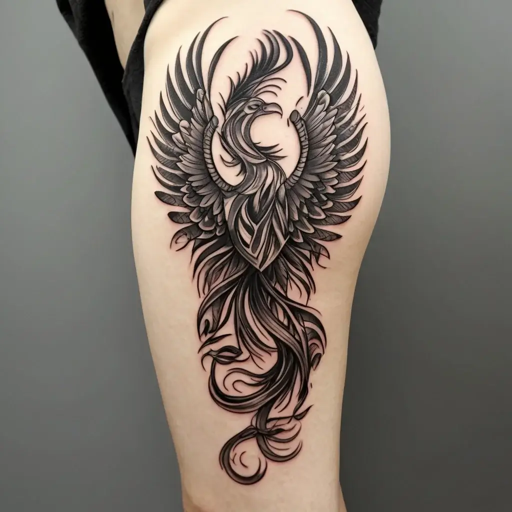 Phoenix bird tattoo (82)