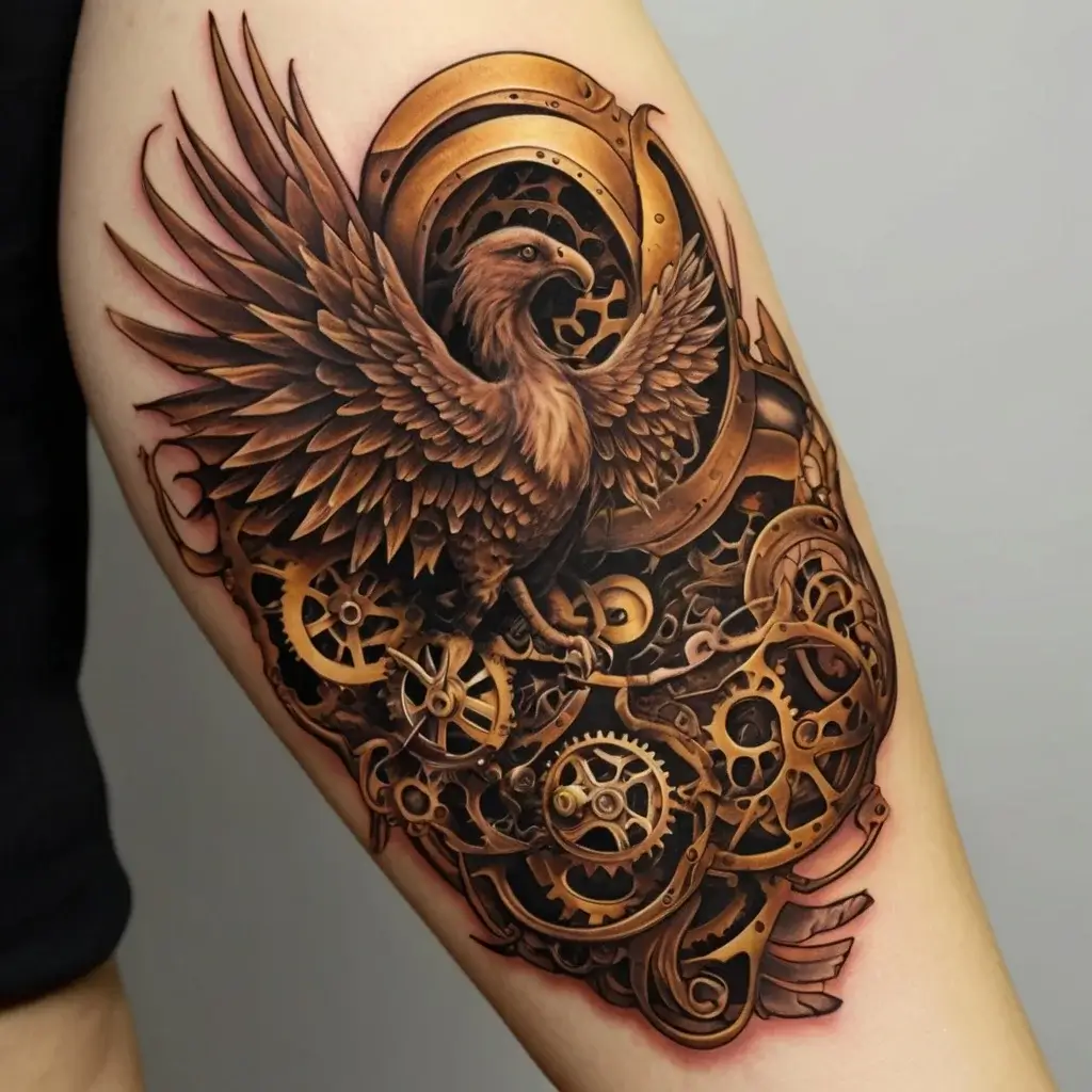 Phoenix bird tattoo (83)