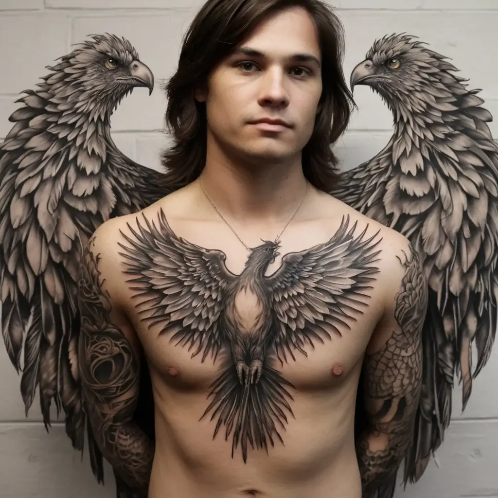 Phoenix bird tattoo (84)