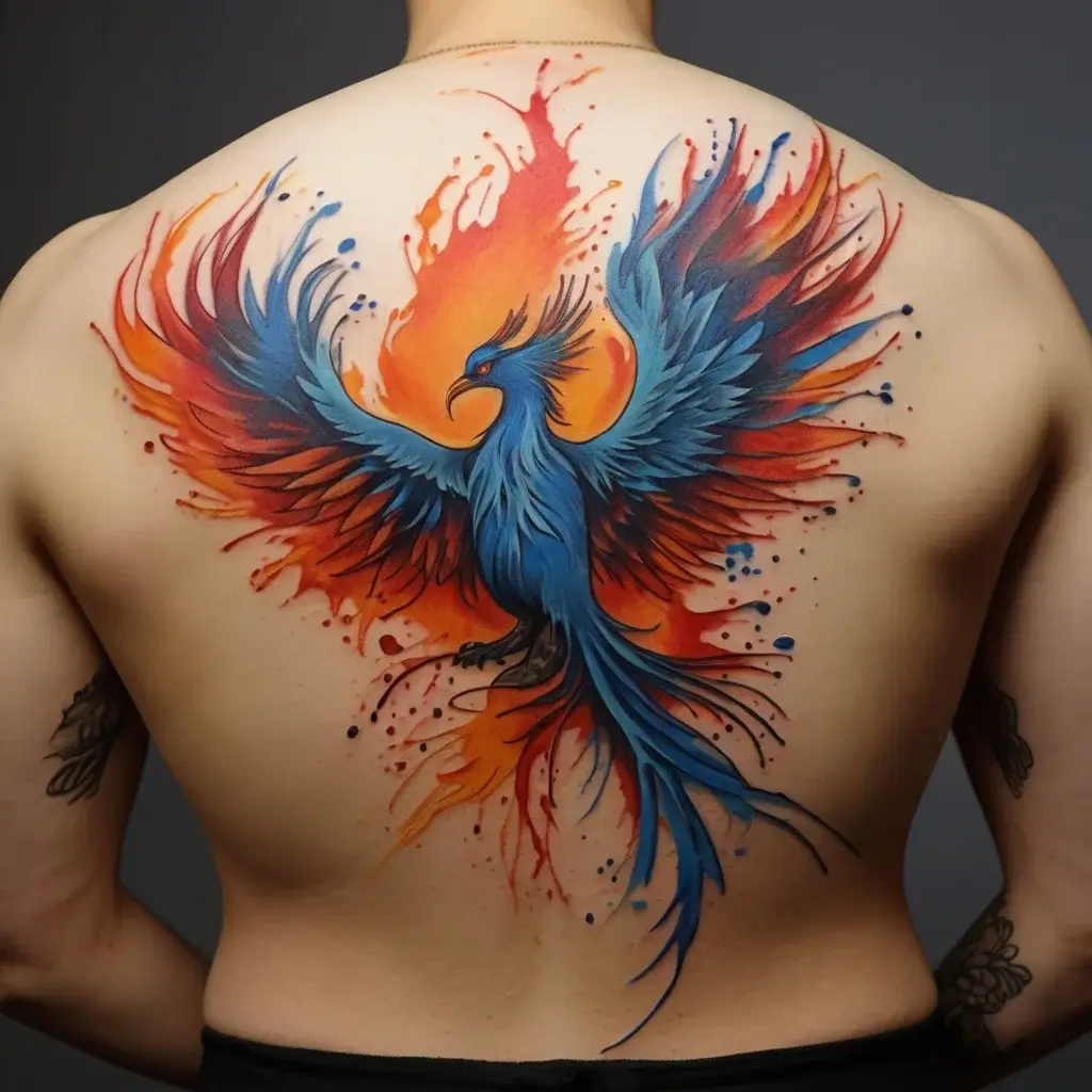 Phoenix bird tattoo (85)