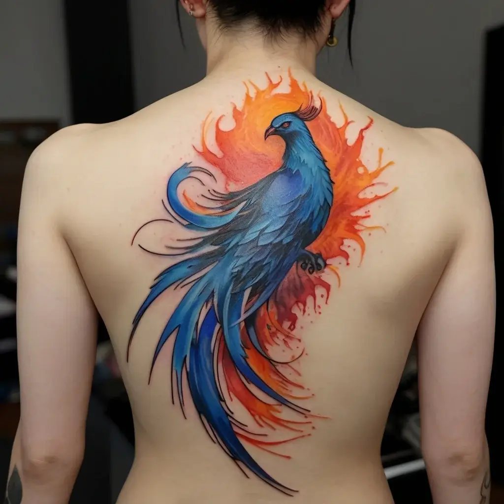 Phoenix bird tattoo (87)