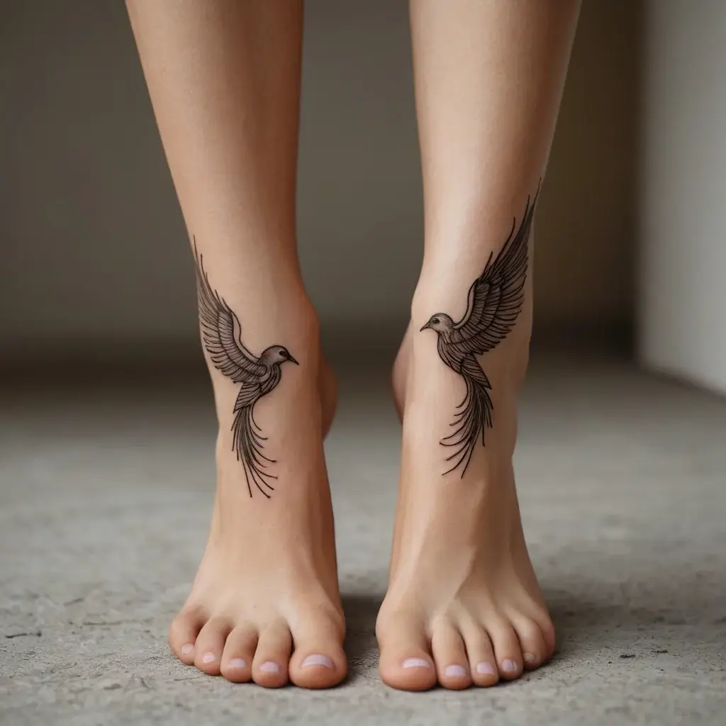 Phoenix bird tattoo (90)