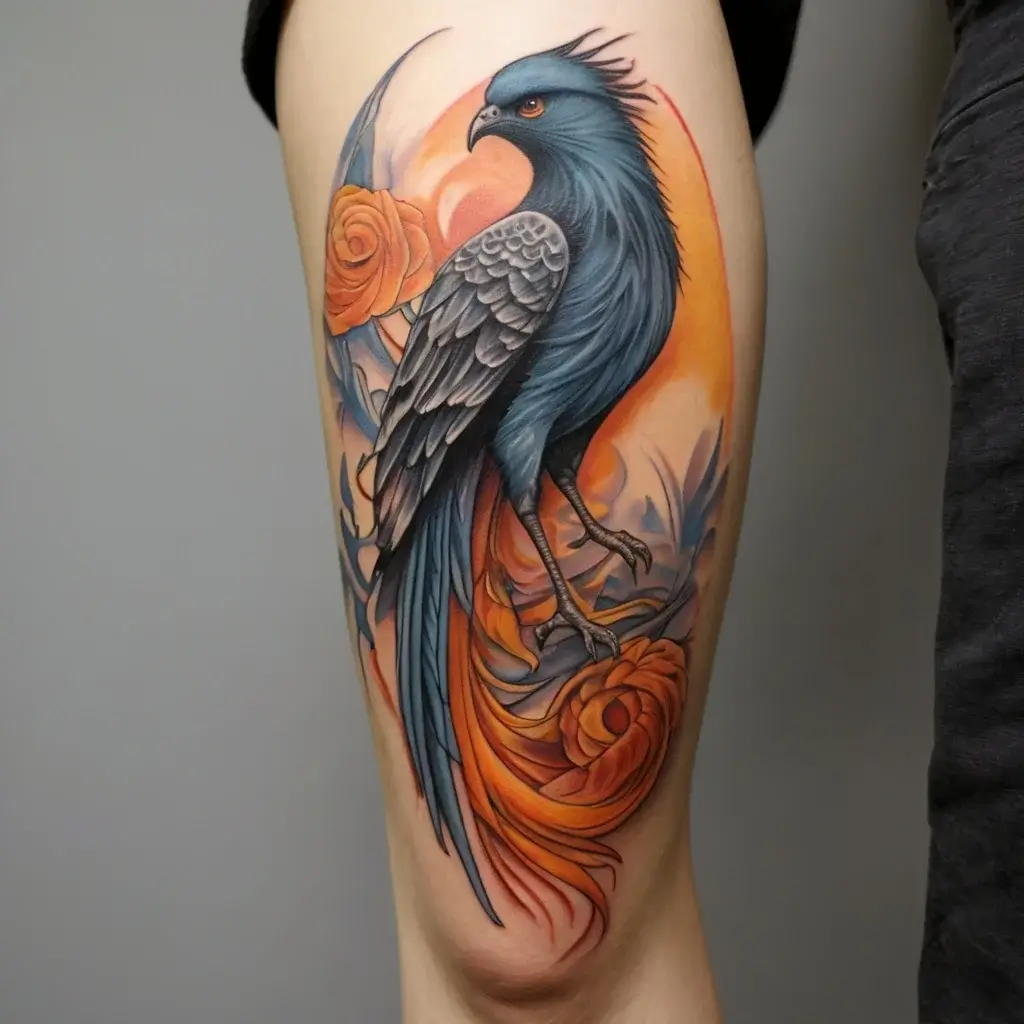 Phoenix bird tattoo (93)