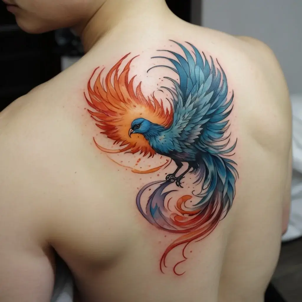 Phoenix bird tattoo (94)