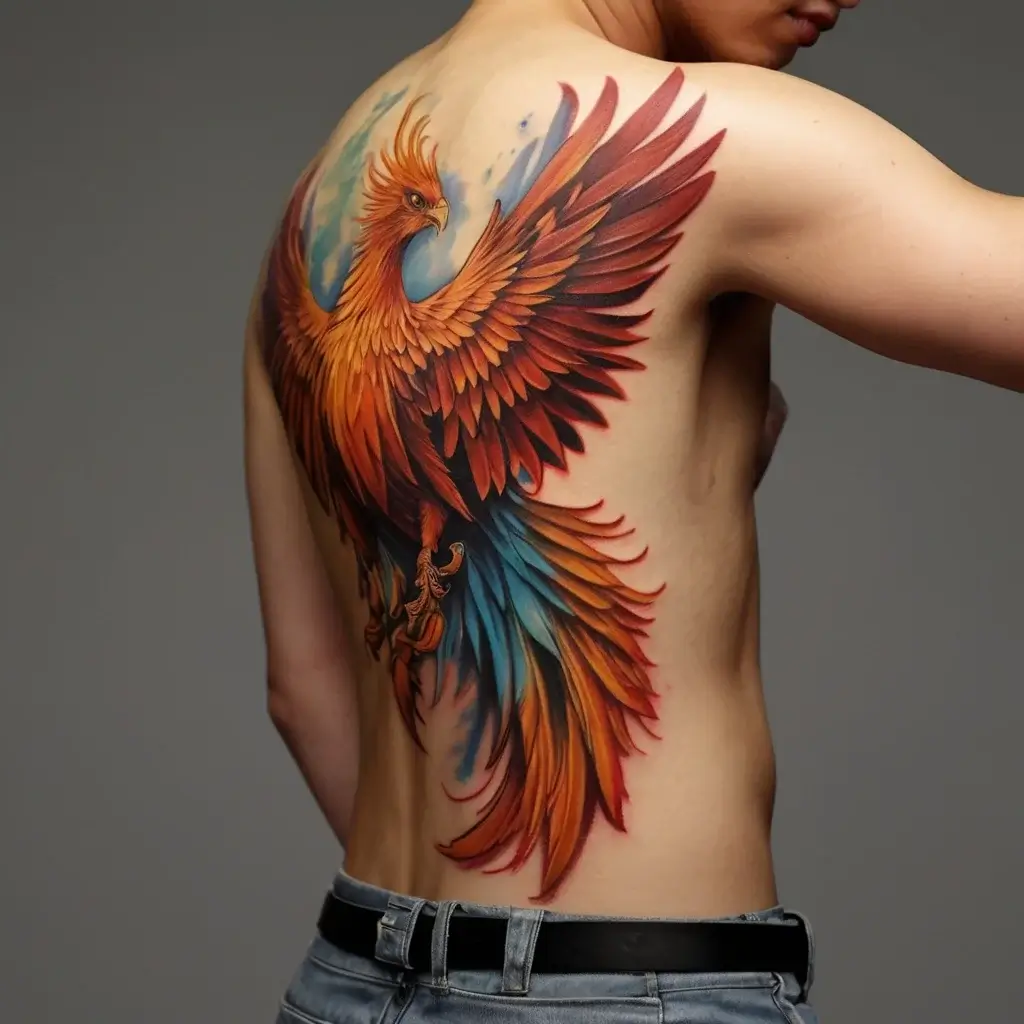 Phoenix bird tattoo (96)