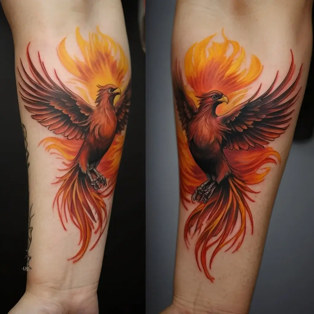 Phoenix bird tattoo (97)