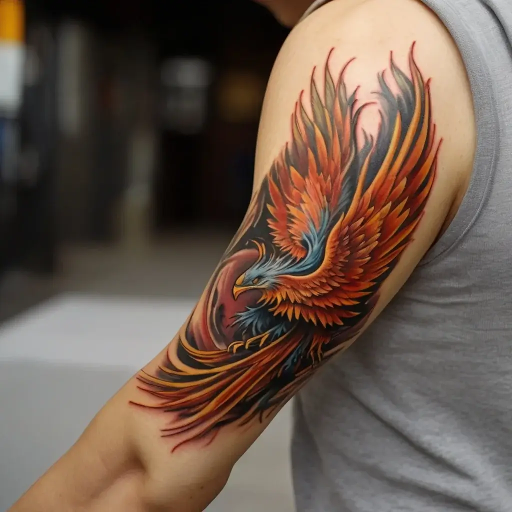 Phoenix bird tattoo (98)